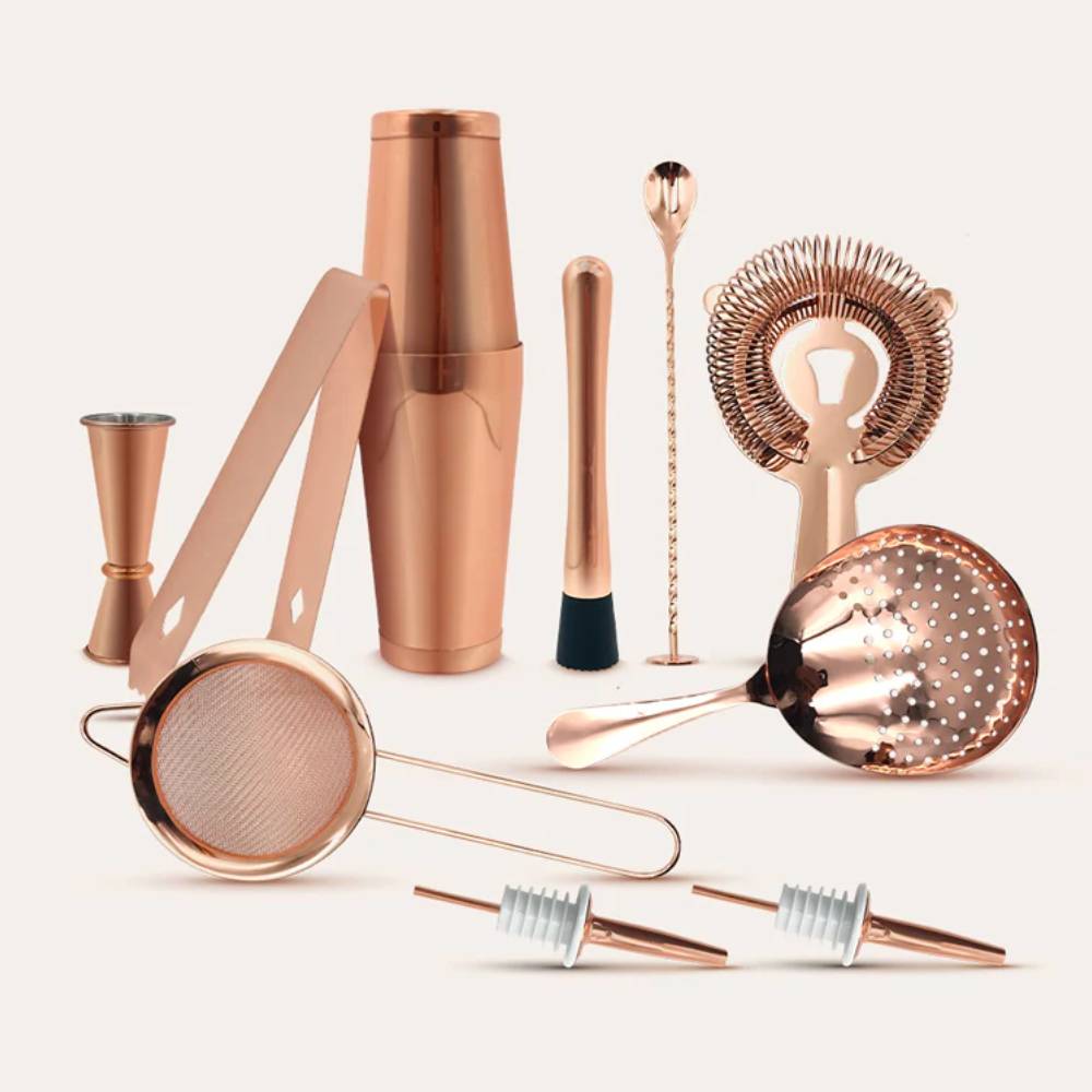 Kit Bartender Profesional de acero 11 piezas MK-Y20455 - ELECTROYHOGAR