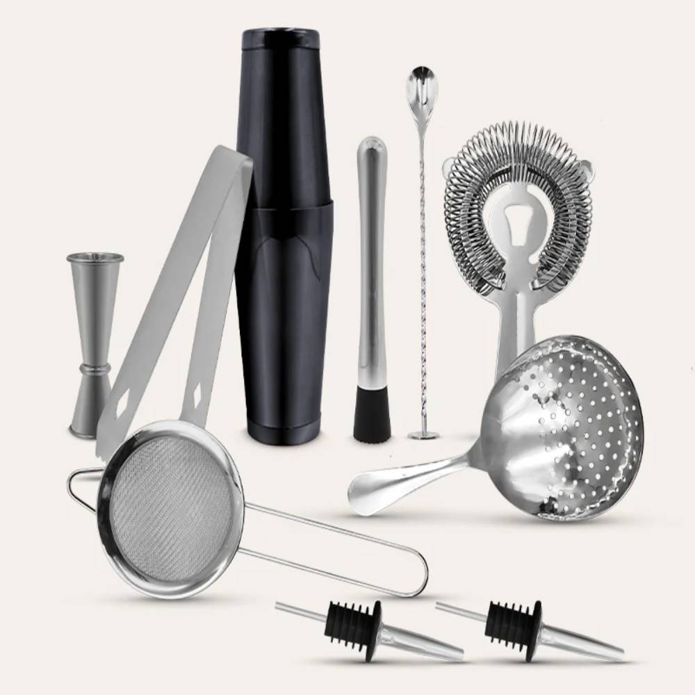 Kit Bartender Profesional de acero 11 piezas MK-Y20454 - OFERTA