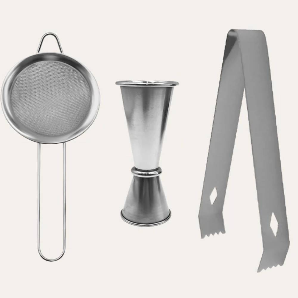 Kit Bartender Profesional de acero 11 piezas MK-Y20454 - MEGA IMPORT