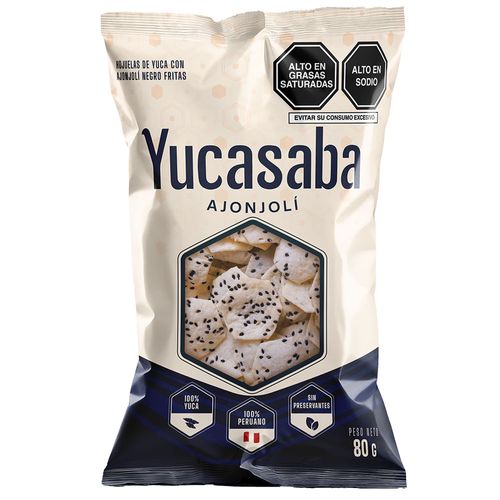 Snack de Yuca con Ajonjolí YUCASABA Bolsa 80g