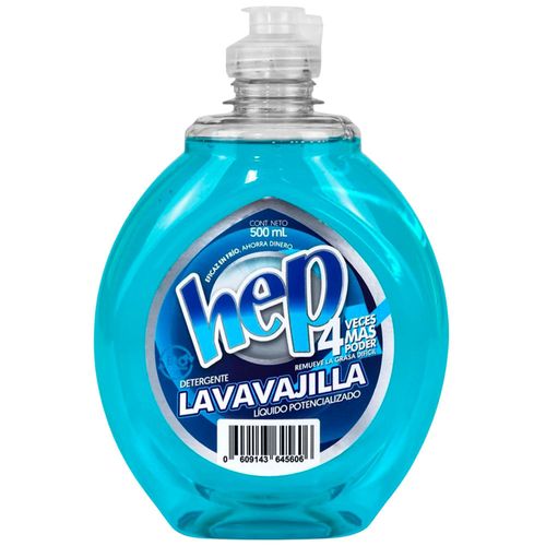 Lavavajilla Líquida HEP Neutro Frasco 500ml