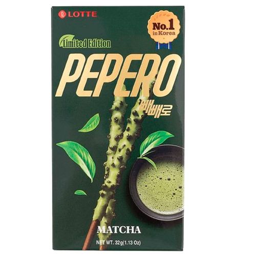 Pepero Matcha LOTTE Caja 32g