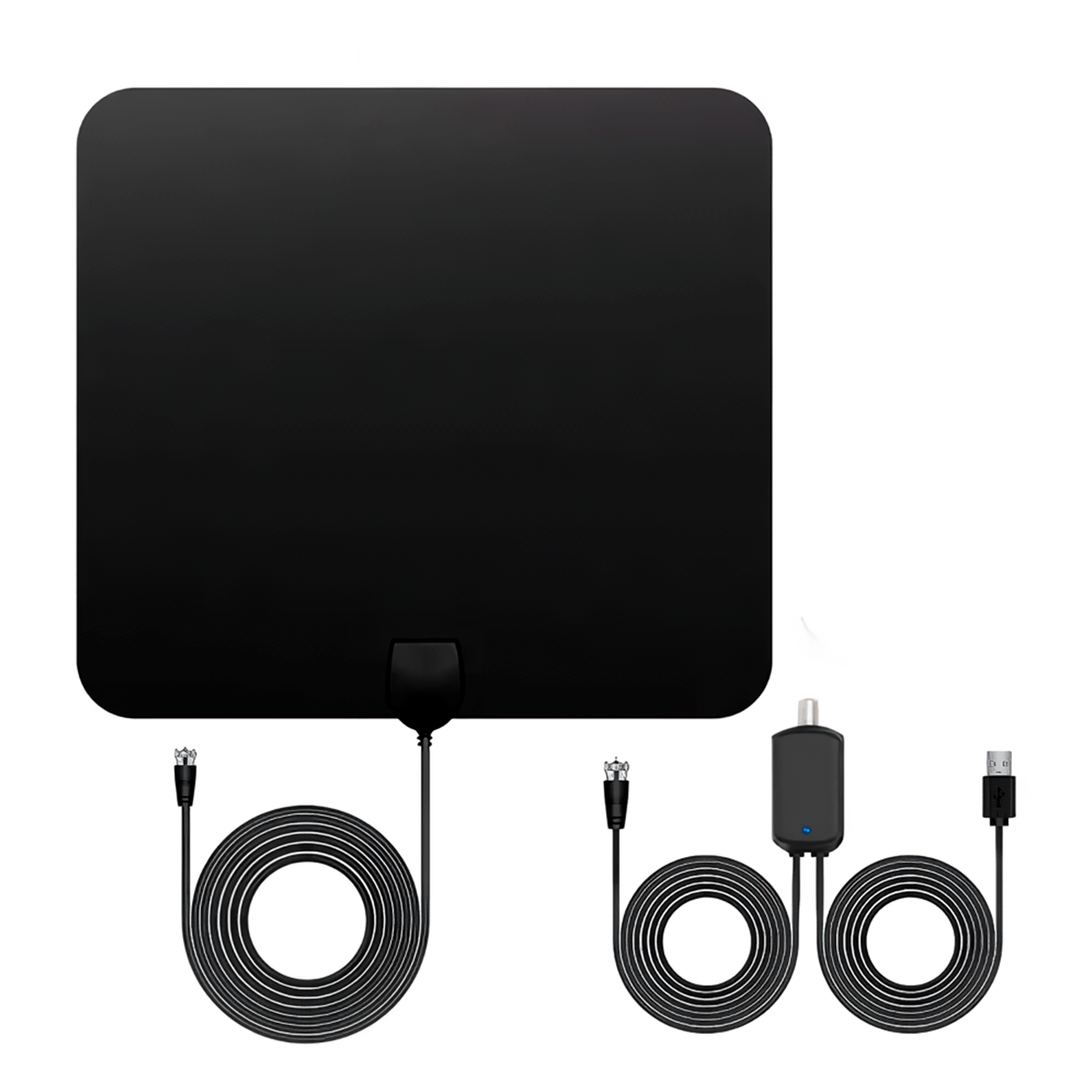 Antena Digital Tv Tdt Ultra Plana Grande Con Amplificador