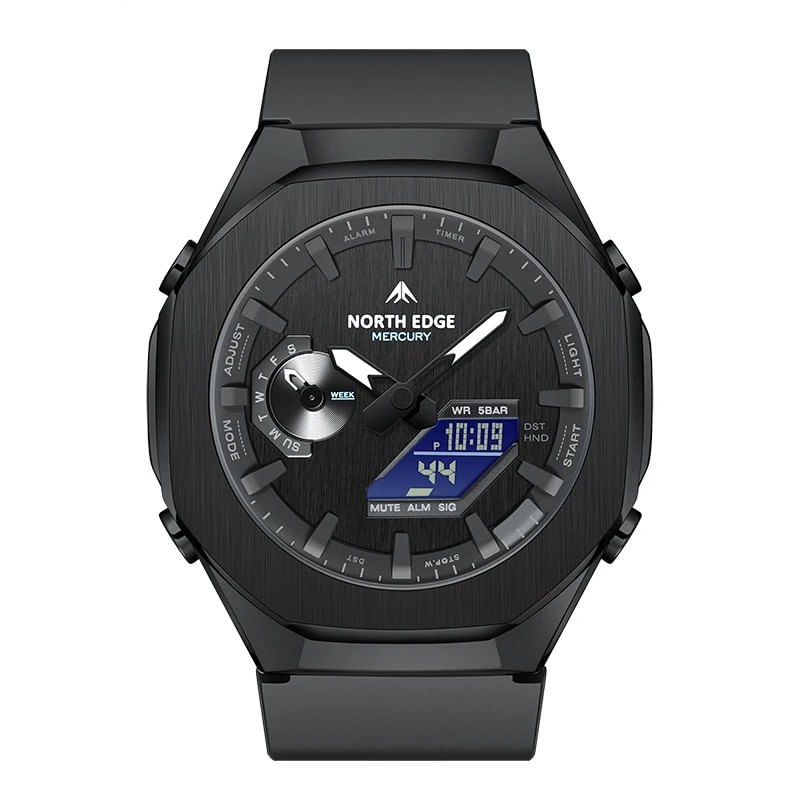 Reloj Hombre North Edge MERCURY Analogo-Digital Negro