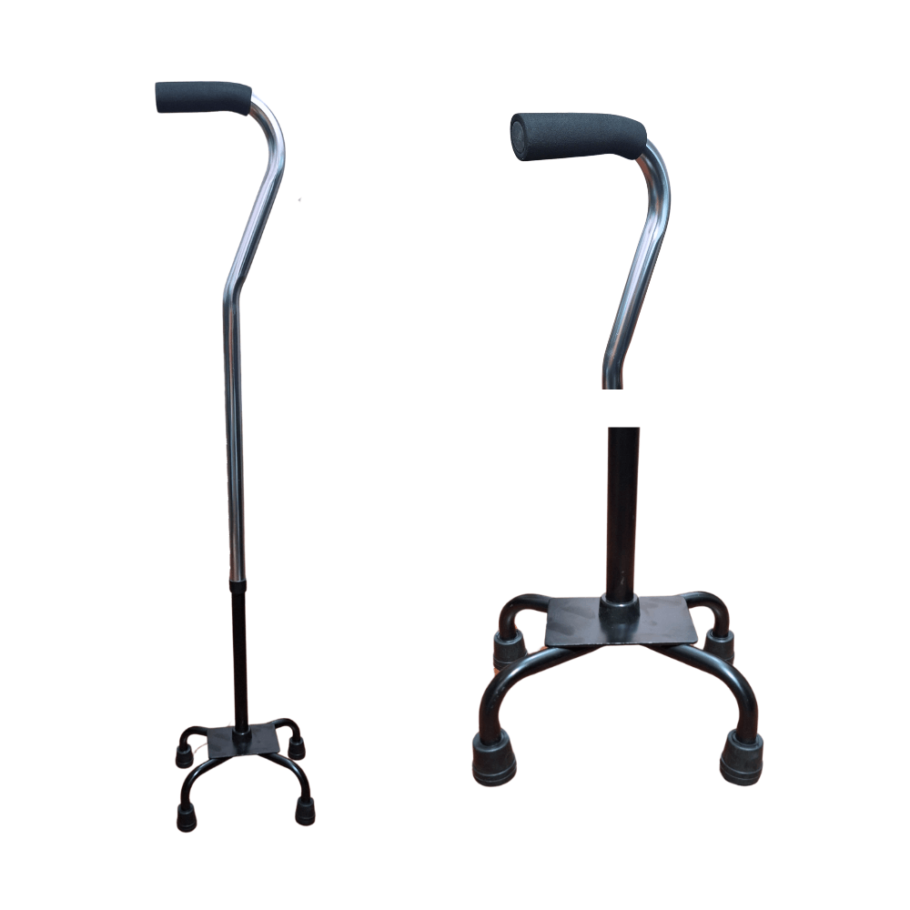 Baston De 4 Patas Con Mango Cuello De Ganso