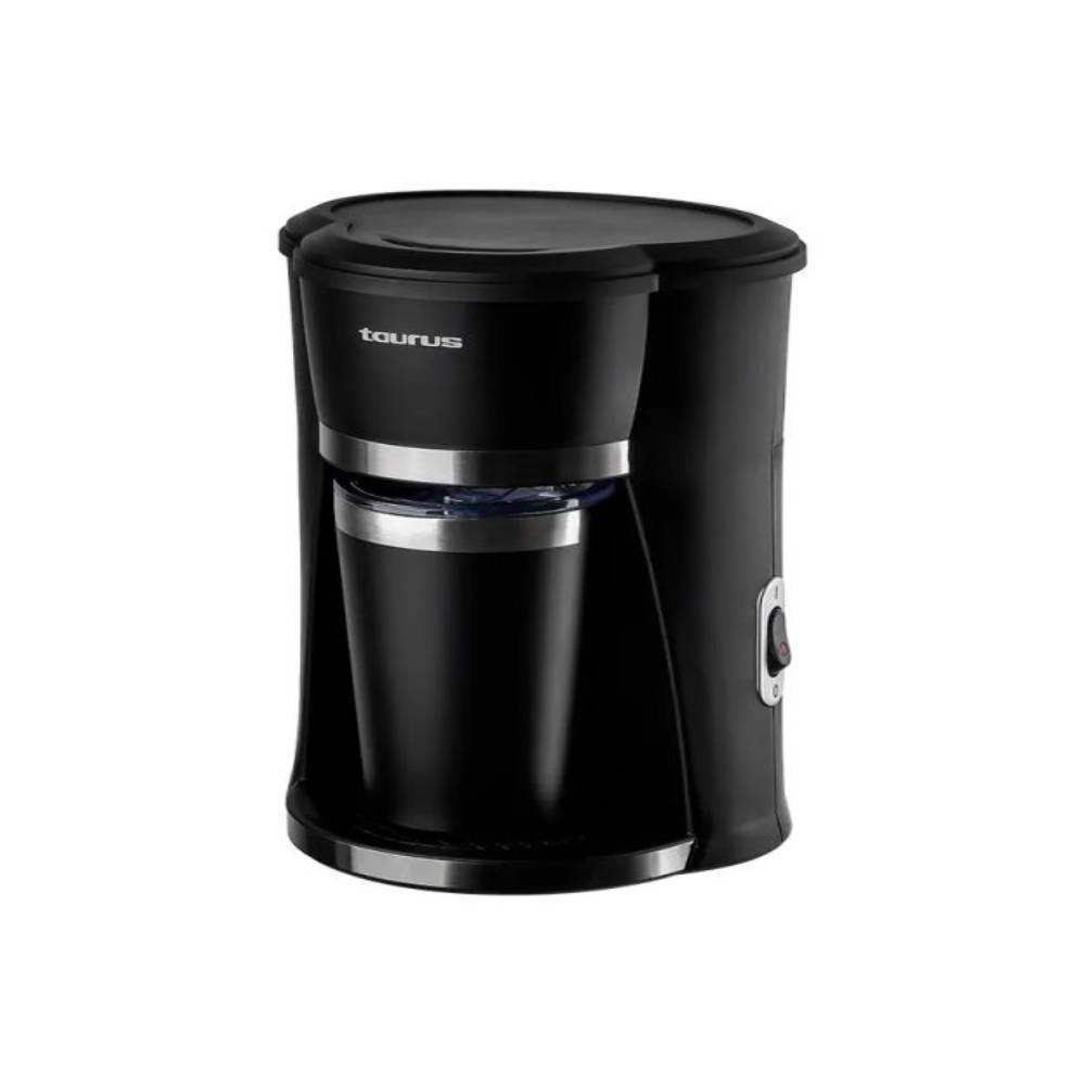 CAFETERA PERSONAL NEGRA 420W TAURUS – PERSONAL COFFEE - MEGA IMPOR
