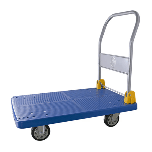 Carrito plegable azul para almacén o traslado en general 200 KG 50x70cm