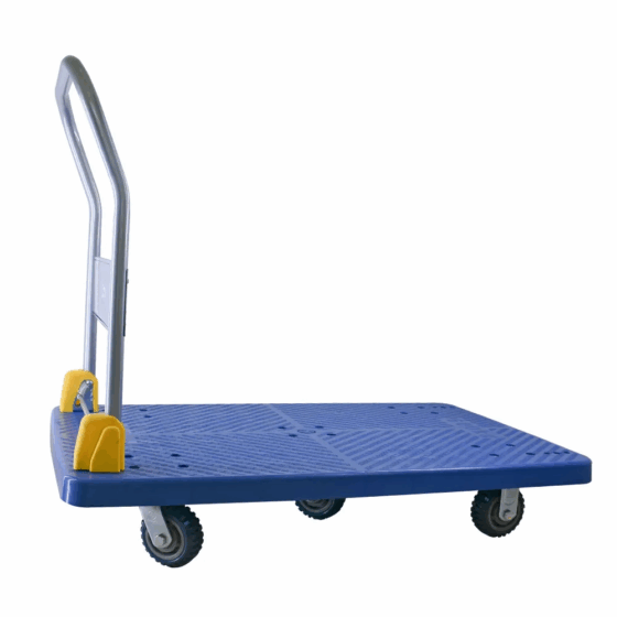 Carrito plegable azul para almacén o traslado en general 600 KG 65x110cm
