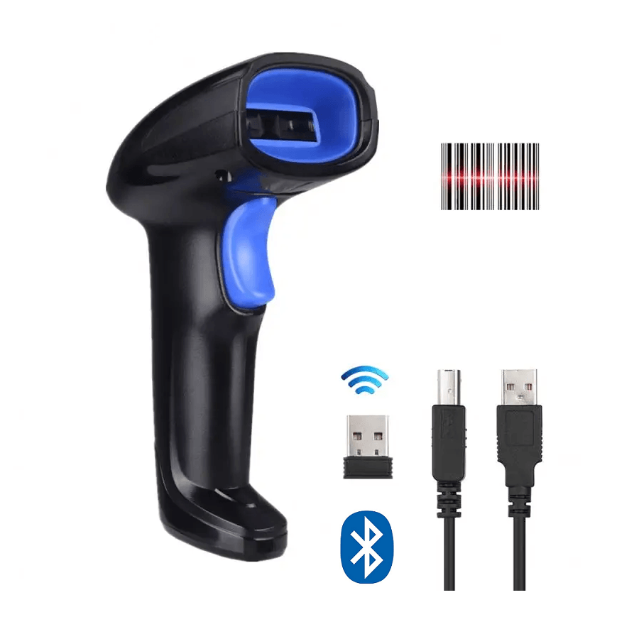 LECTOR ESCANER PORTATIL CODIGO DE BARRAS BLUETOOTH INALAMBRICO 2D 1D