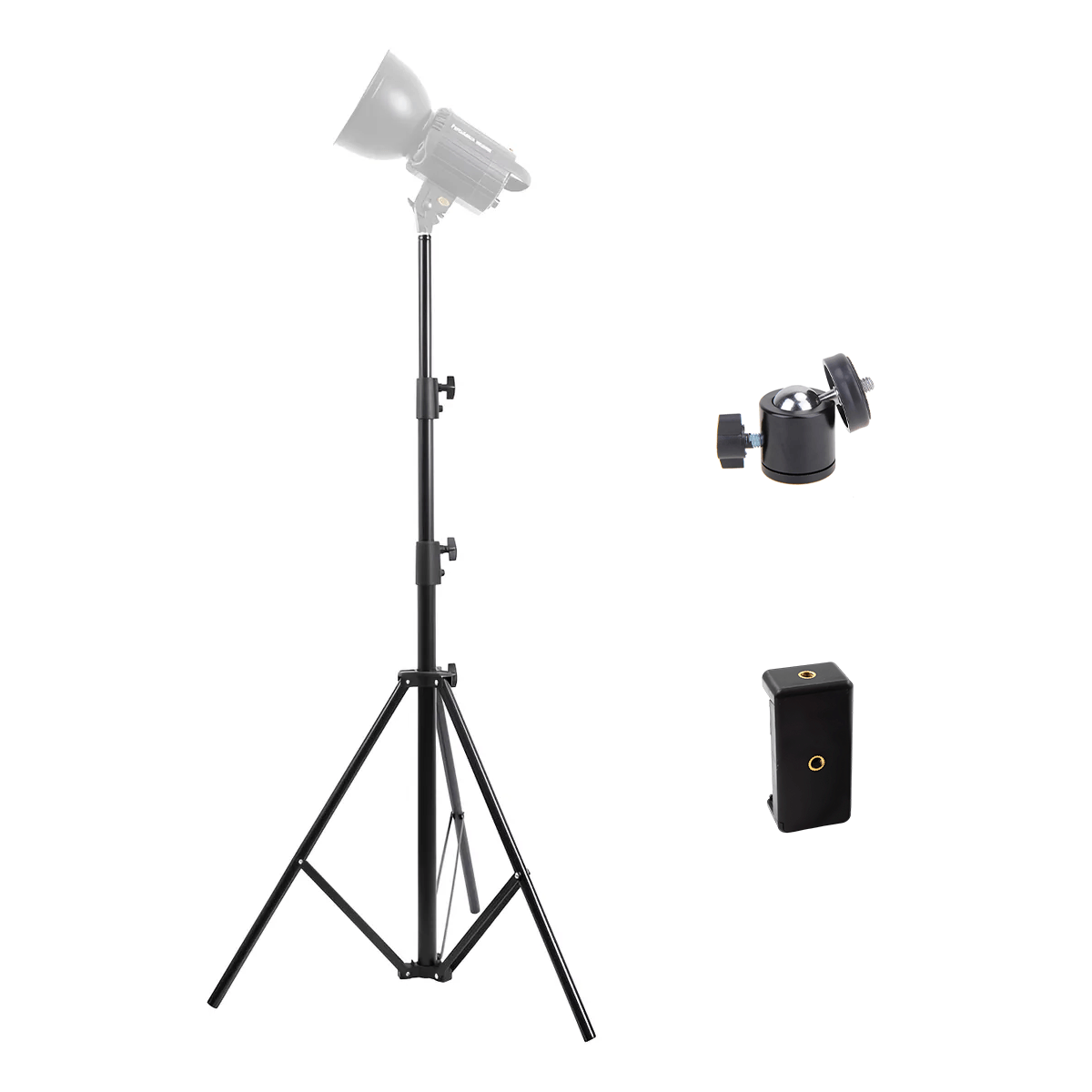 Trípode Celulares Cámaras 2.1m Adaptador Celular/perno 1/4