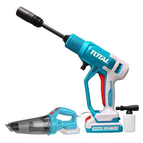 Hidrolavadora y Aspiradora Inalámbrica 20V Alta Presión