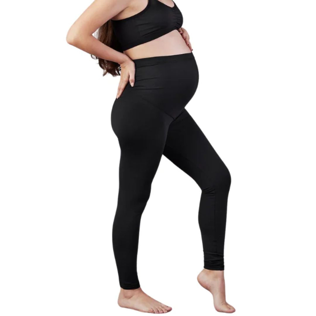 Leggins de maternidad / embarazada de algodón licrado talla 28