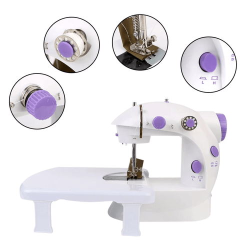 Mini Maquina de coser ropa portatil electrica con mesa