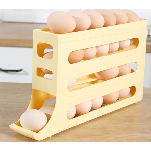 Porta huevos dispensador de huevos 4 niveles plastico