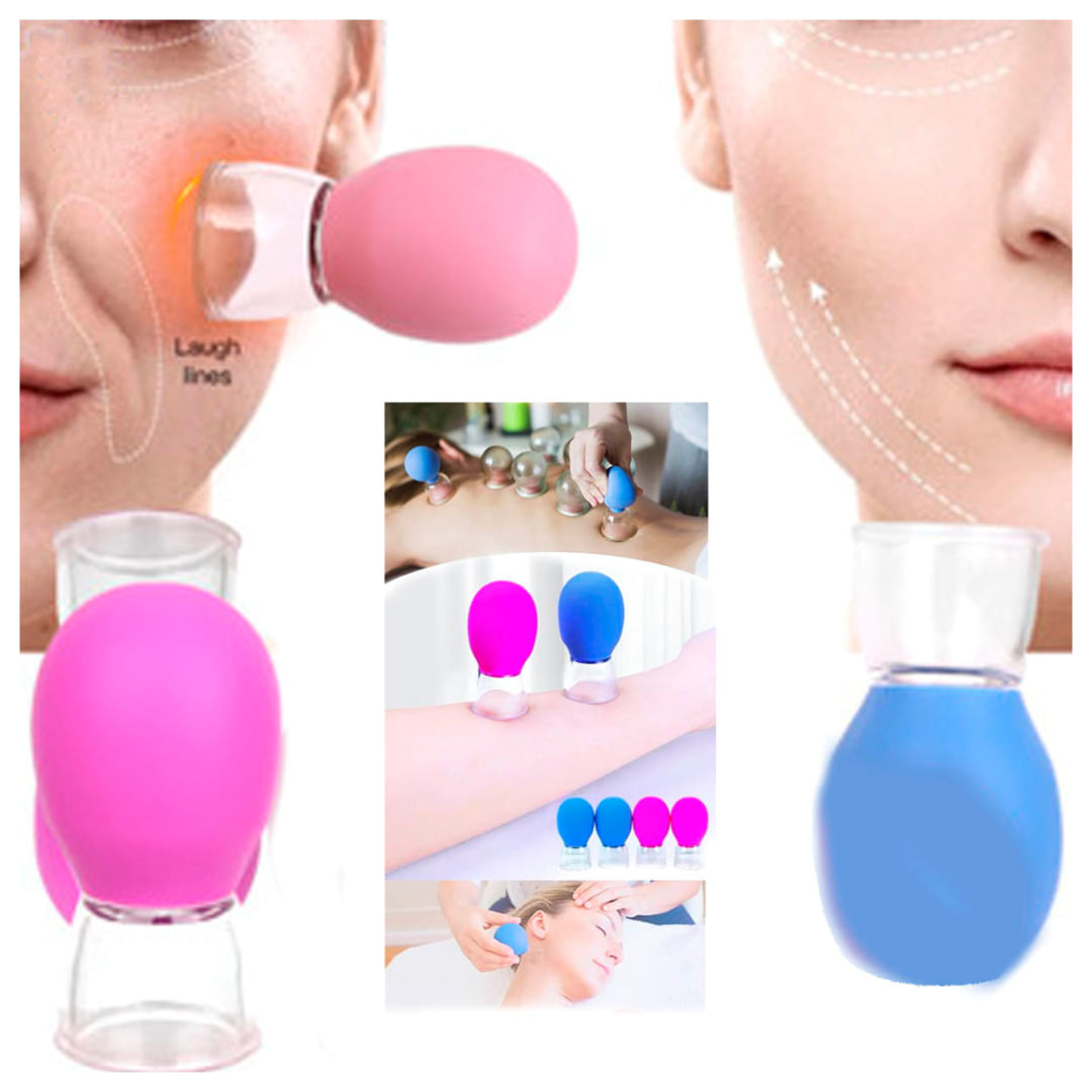 PACK DE 4 COPAS FACIAL CORPORAL LEVANTAMIENTO Y DRENAJE