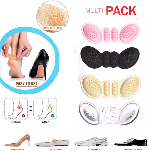 10 Par Protector De Talón Autoadhesivo Anti-fricción y Ampollas Color Surtido