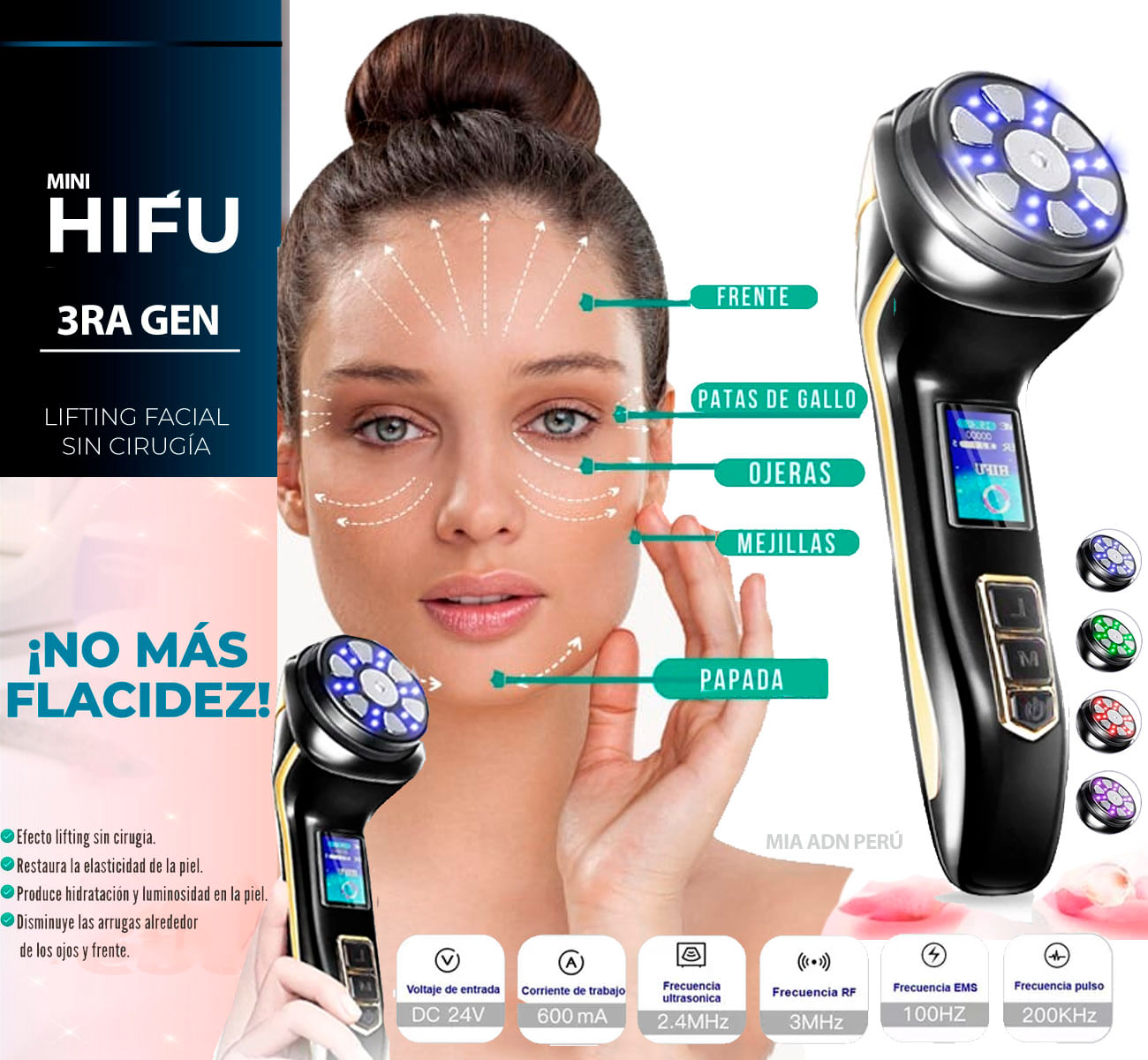 Ultrasonido hifu Lifting Sin Cirugía 3ERA GENERACION + GEL