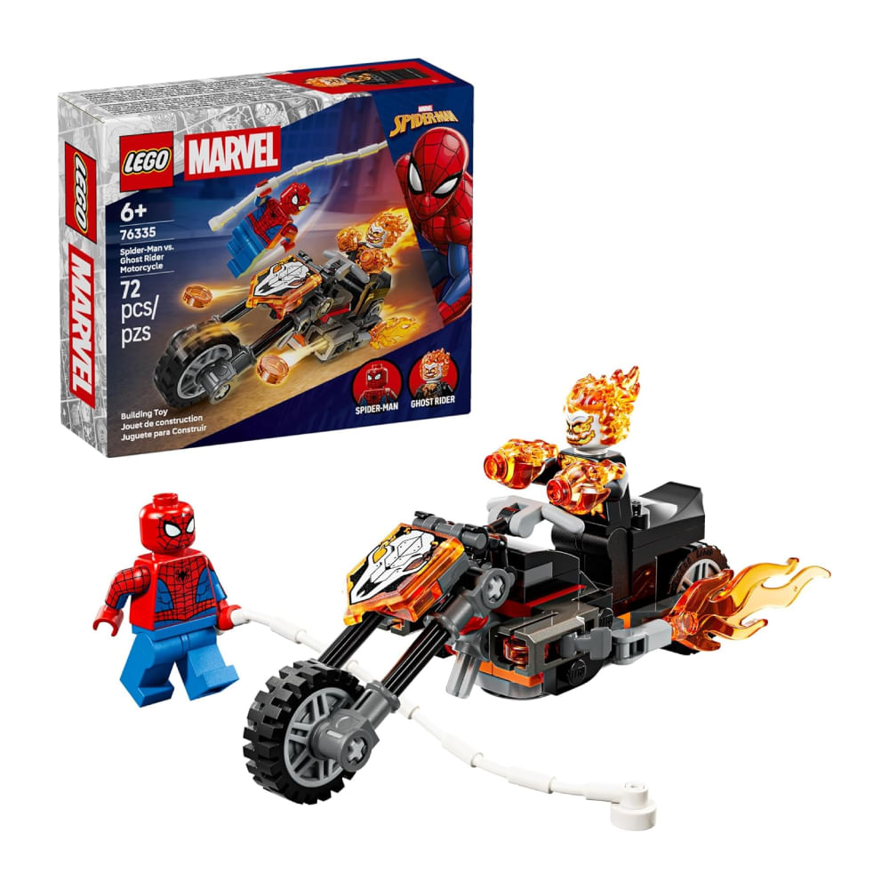 LEGO Marvel Spider Man vs Ghost Rider Motorcycle 76335