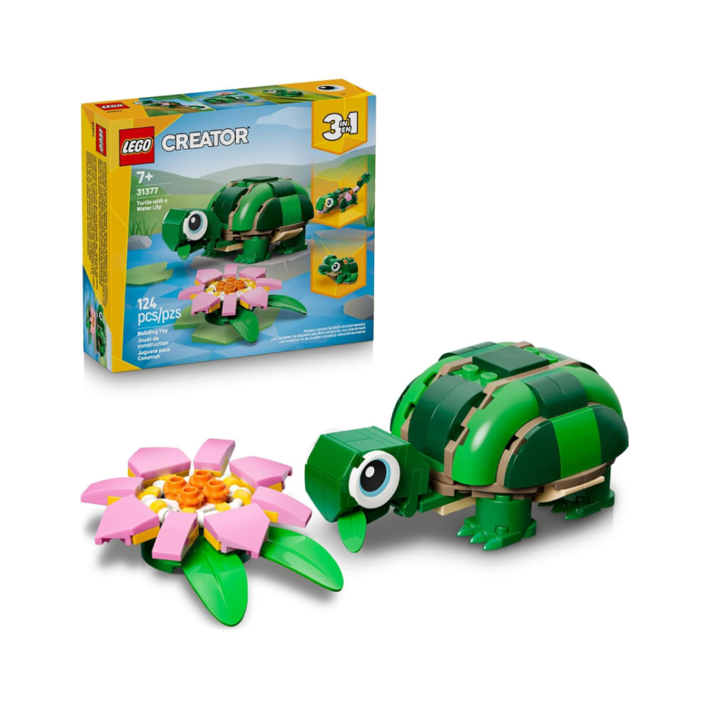 LEGO Creator 3 in 1 Turtle with a Water Lily Flower 31377