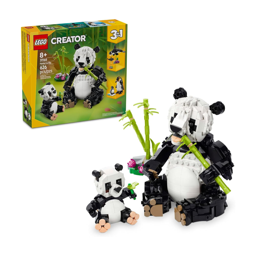 LEGO Creator 3 in 1 Wild Animals Panda Family 31165