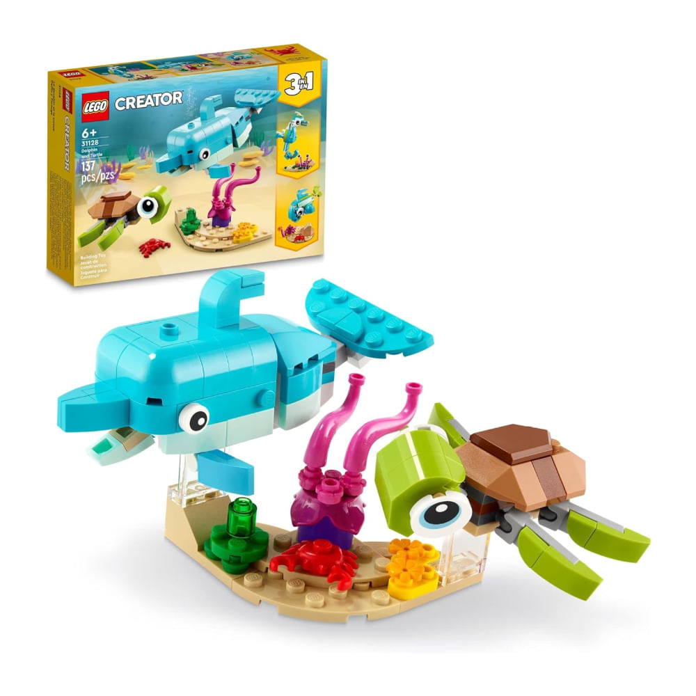 LEGO Creator 3 in 1 Dolphin and Turtle 31128