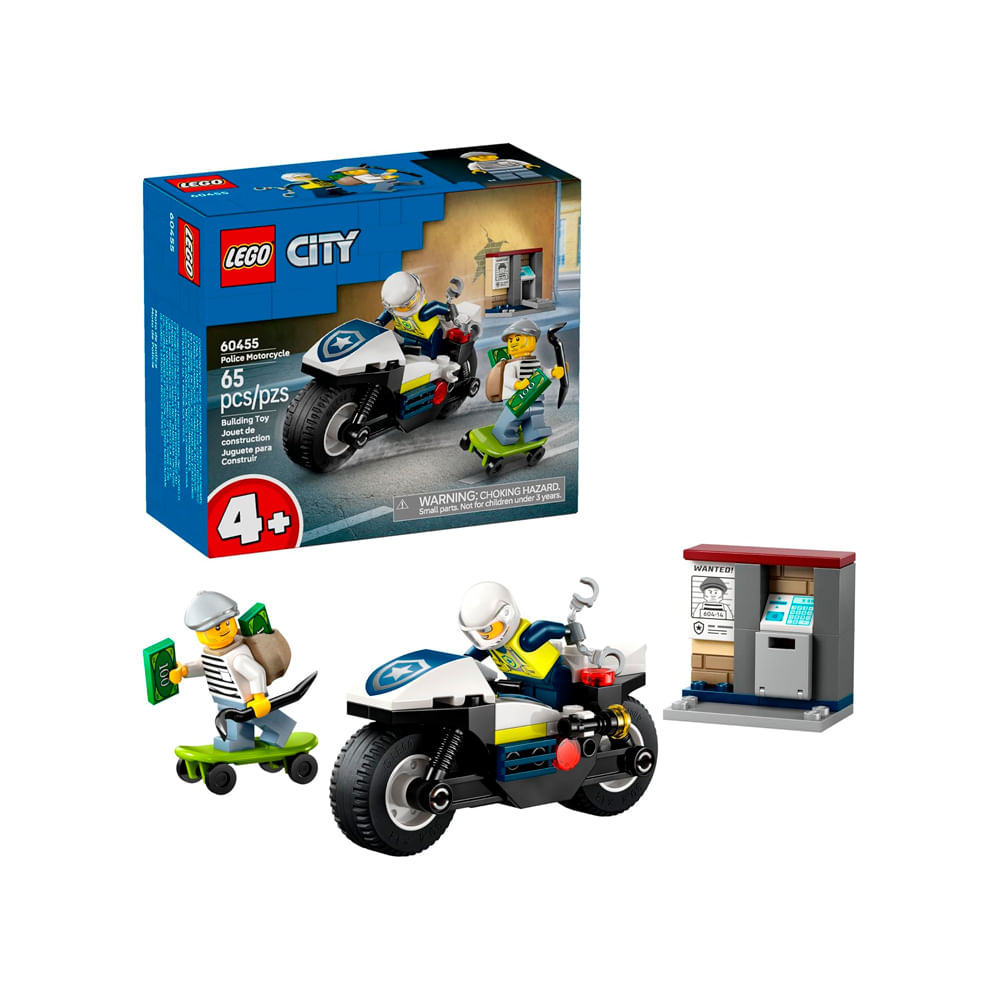 LEGO City Police Motorcycle Chase 60455