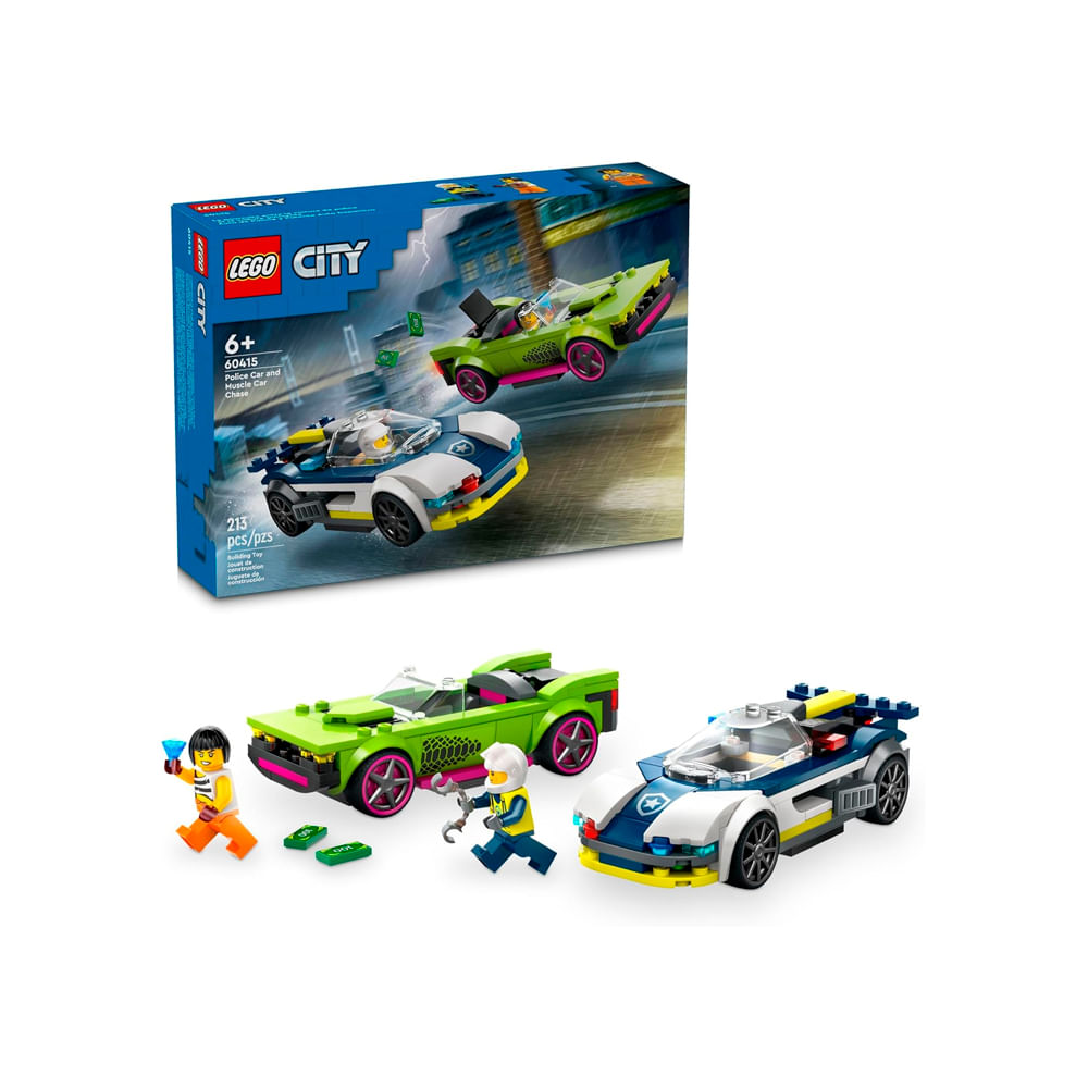 LEGO City Police Car and Muscle Car Chase 60415