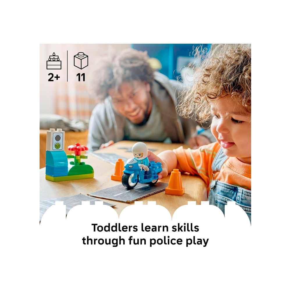 LEGO DUPLO Town Blue Police Motorcycle 10471