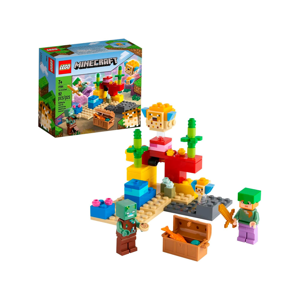 LEGO Minecraft The Coral Reef Toy Building Set 21164