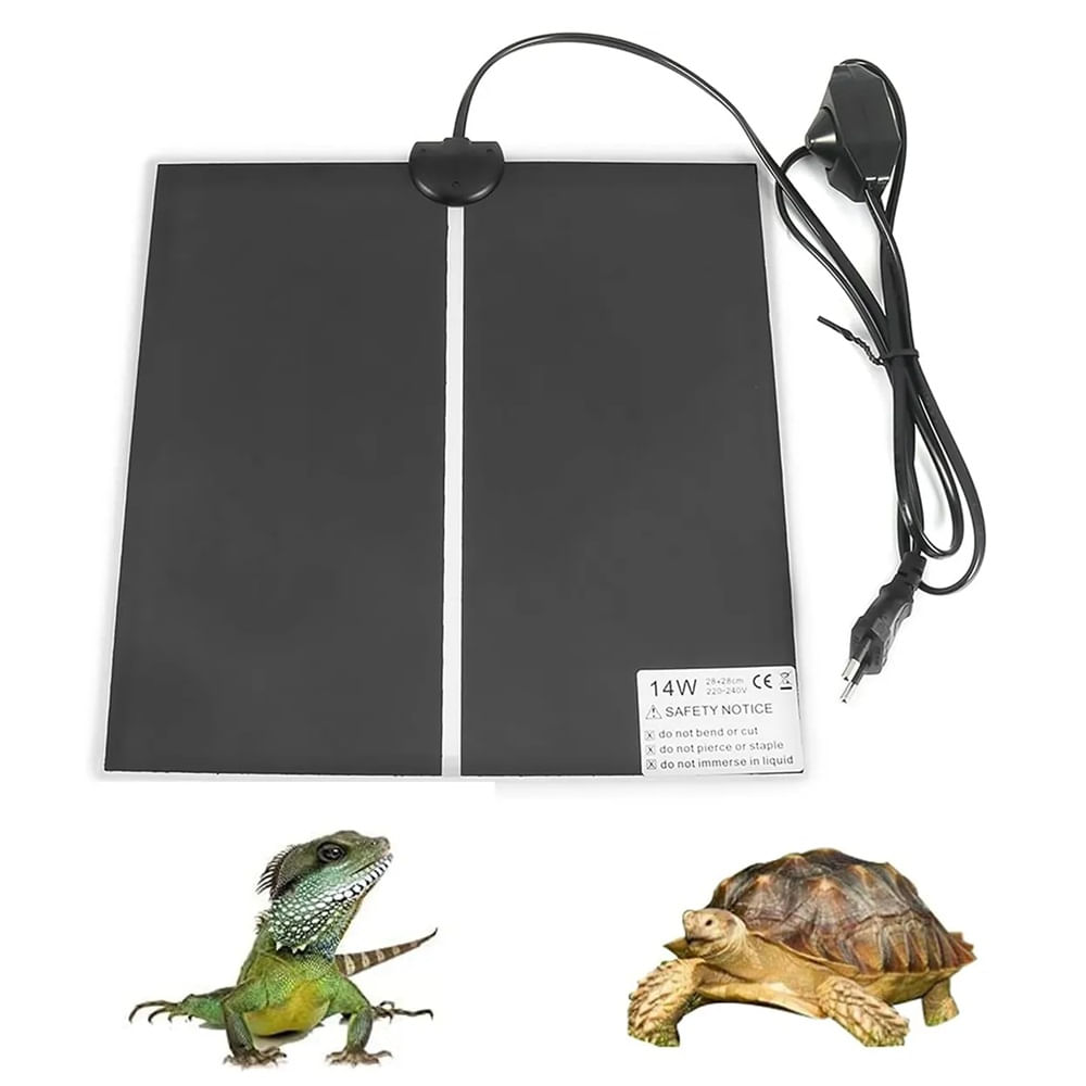 Mat placa térmica mediana para reptiles y tortugas