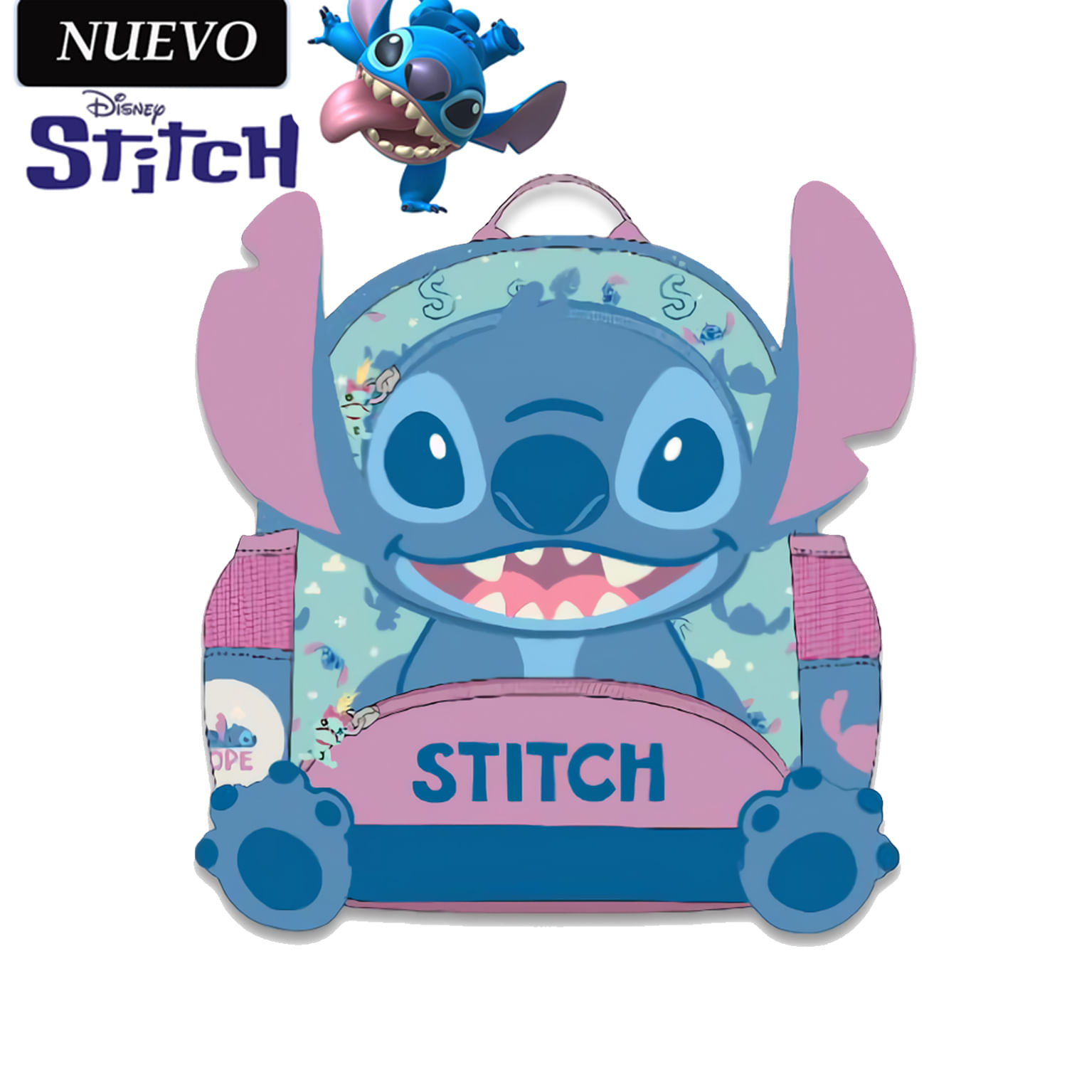 Mochila Missi Escolar de Stitch Tamaño A4 KD-STCH-140