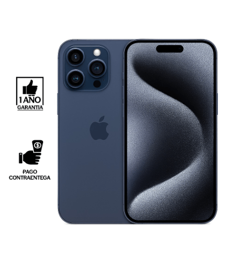iPhone 15 PRO MAX ESIM 256 Gb I Reacondicionado Grado A I color: Azul