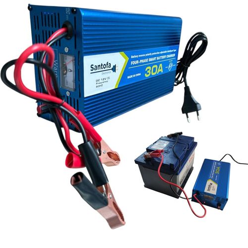 Cargador De Baterías Santofa Dx-bc1230 30 Amperios Azul