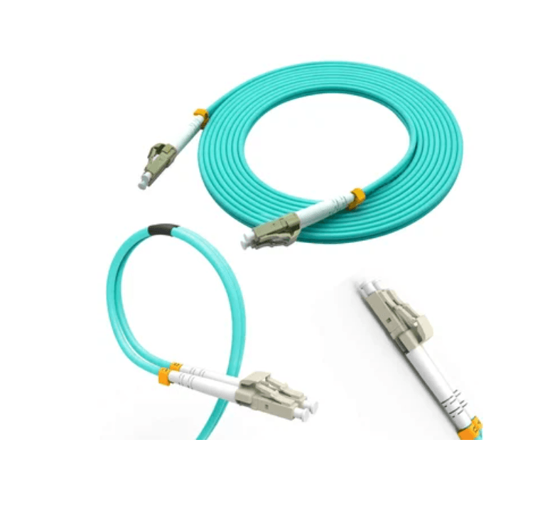 Cable patch cord de fibra optica OM3 3.0mm LC-LC 50dB 50/25 10 Metros