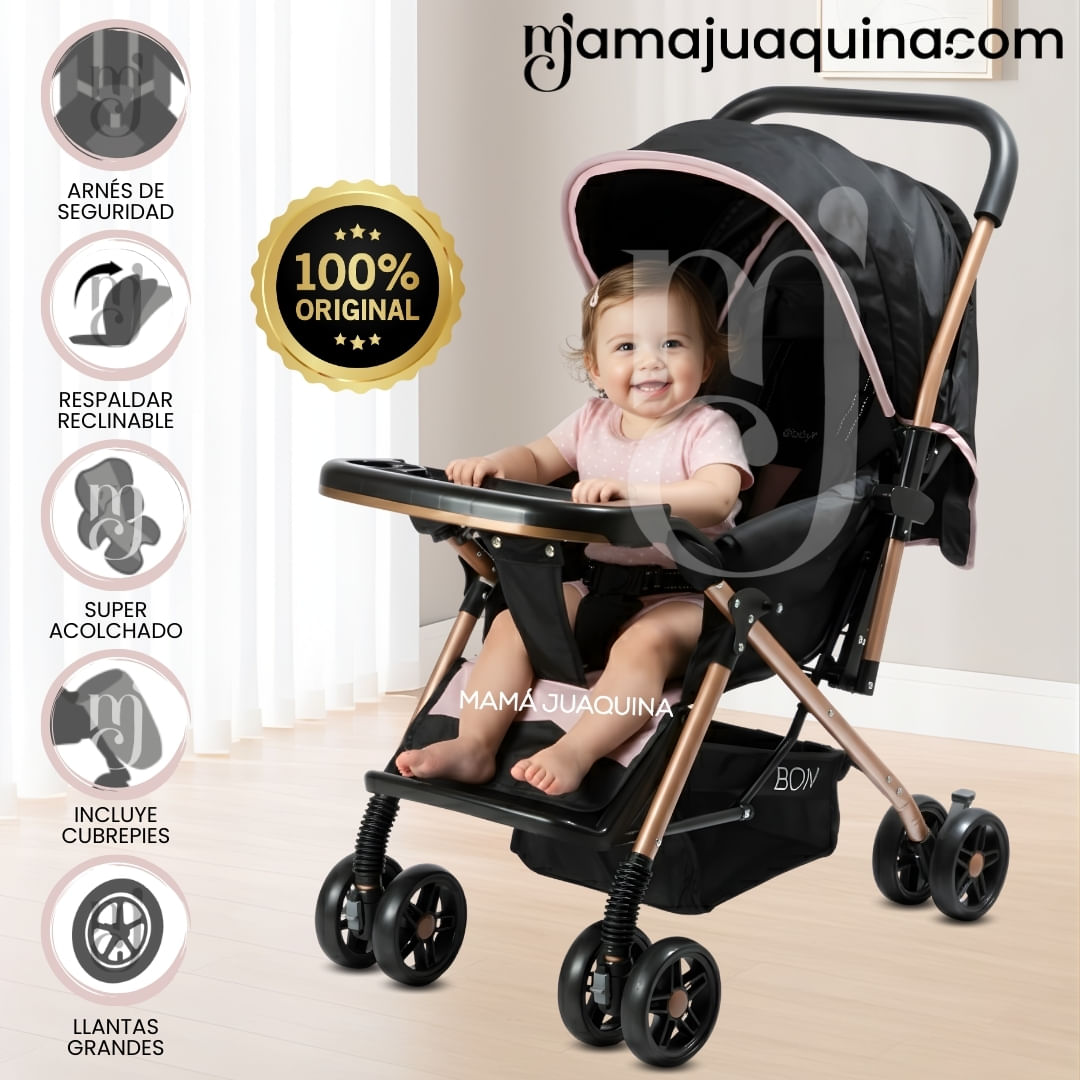 Coche Cuna de Lujo «GRAND PIETRI» Rosa