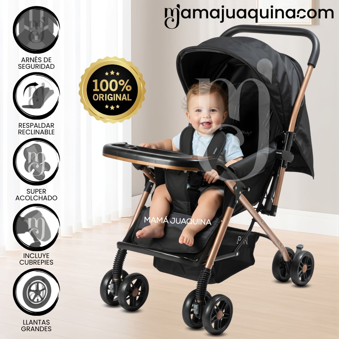 Coche Cuna de Lujo «GRAND PIETRI» Negro