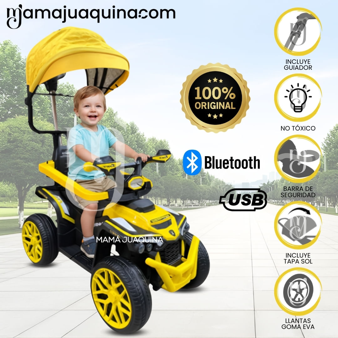 Correpasillo Guiador Buggy «FOCUS» para Niños Amarillo