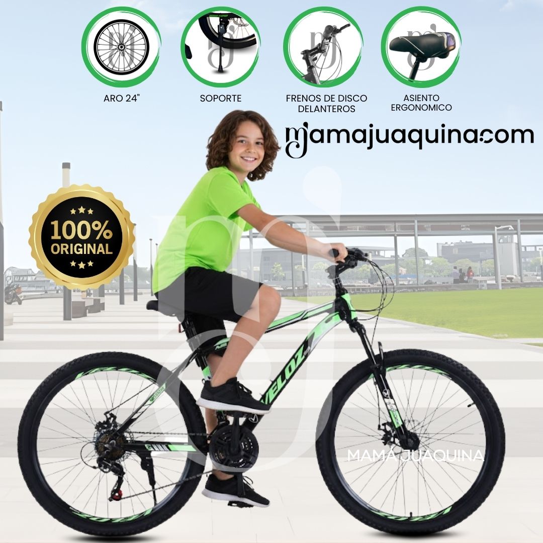 Bicicleta Deportiva Aro 24 «LANDER ROMA» Edición Limitada Verde