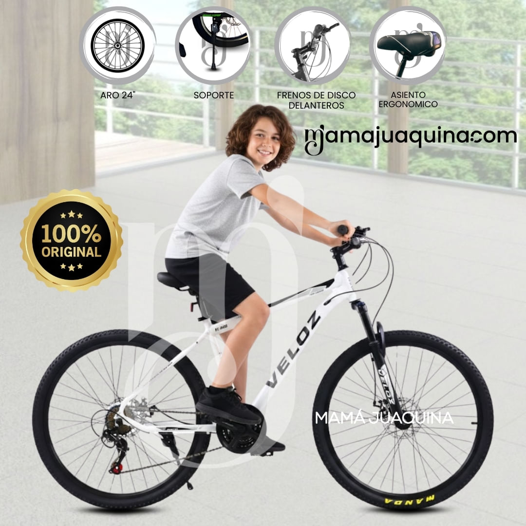 Bicicleta Montañera Aro 24 «CROMOLY» Edición Limitada Blanco