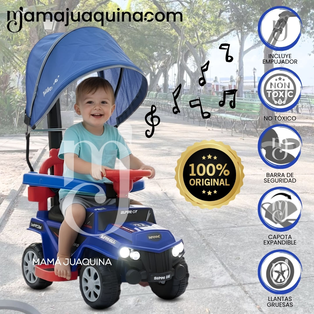 Correpasillo Guiador «MINI JEEP» para Niños Azul