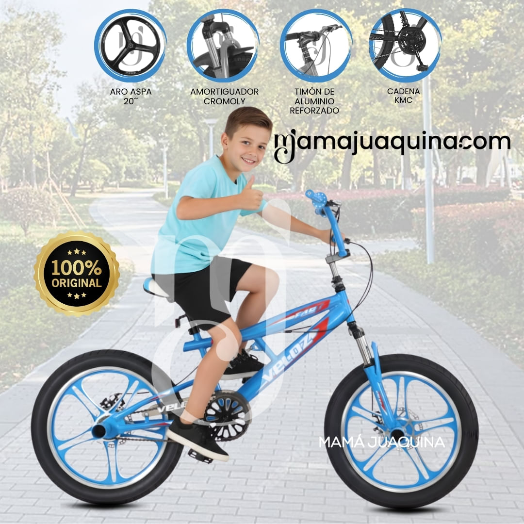 Bicicleta Montañera Aro 20 «ELICE FREESTYLE» Celeste