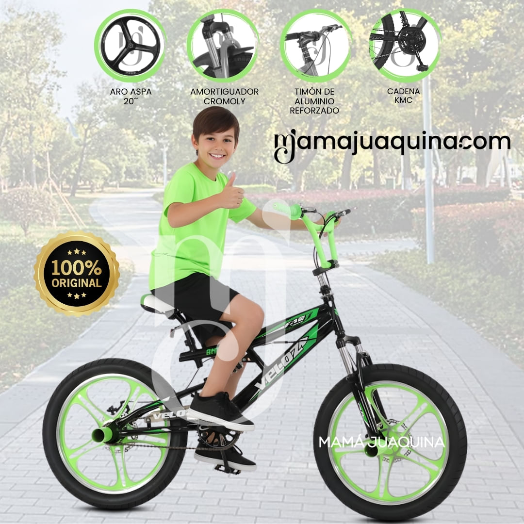Bicicleta Montañera Aro 20 «ELICE FREESTYLE» Verde