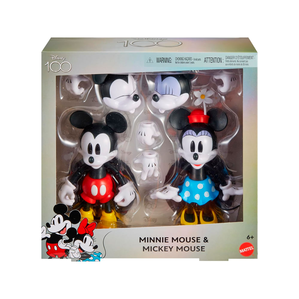 Mattel Disney 100 Years Figures Mickey and Minnie Mouse