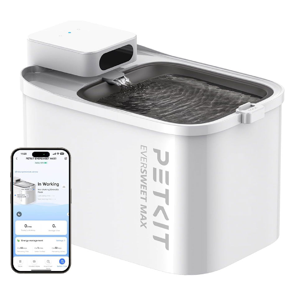 Fuente de agua inalámbrica Petkit Eversweet MAX