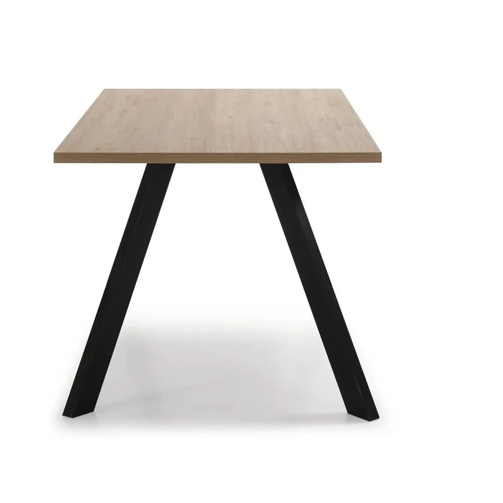 Mesa de Comedor Moderna TU MESITA Regis color Natural/Negro