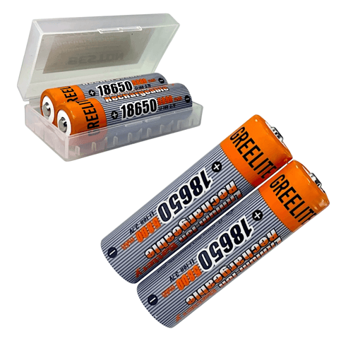 Baterías Recargables x2und 18650 5800mAh 3.7c 40A c/u Marca Beston