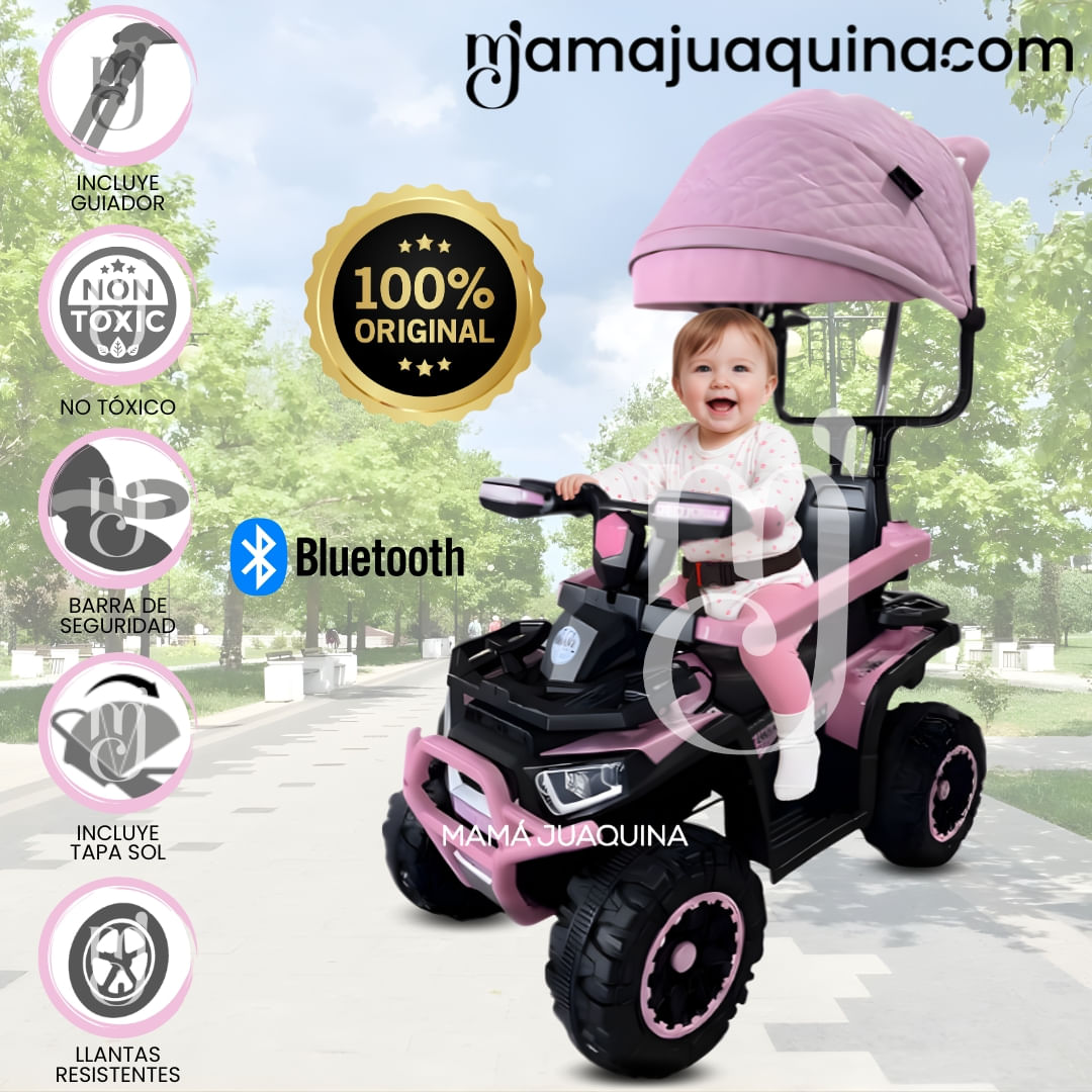 Correpasillo Guiador a Batería «TROXSU II» Rosa