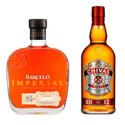 Pack de Regalo - Ron Barceló Imperial 750ml + Whisky Chivas Regal 12 años 700ml