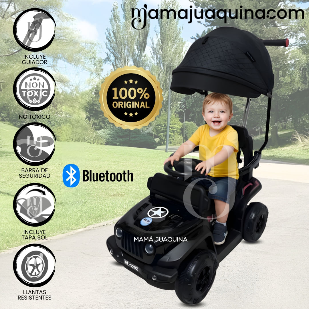 Correpasillo Guiador «EXPLORER JEEP» para Niños Negro