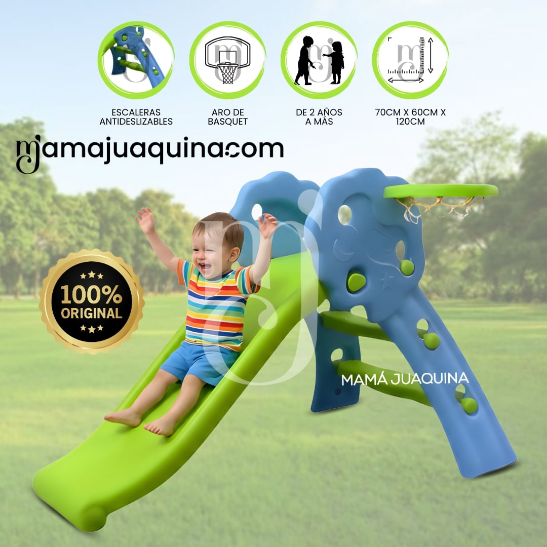 Tobogan para niños «BLUE KIDS»  Edición Limitada Verde